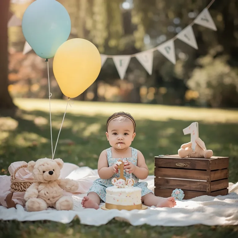 A Whimsical Outdoor Birthday Photoshoot with a Child | birthday boy ai prompt instagram