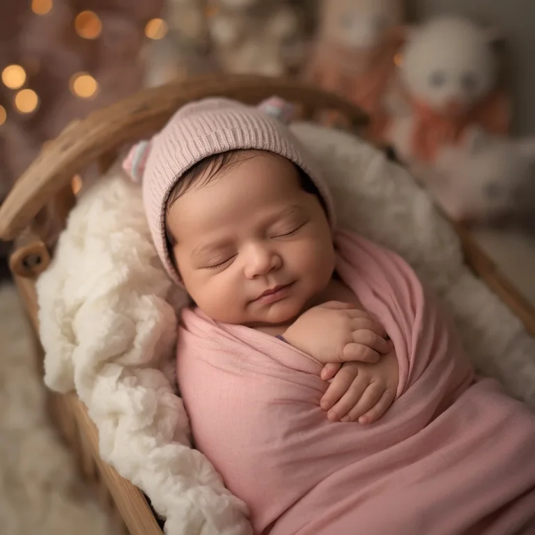 Cozy Cradle Dreams | sleeping baby ai photo