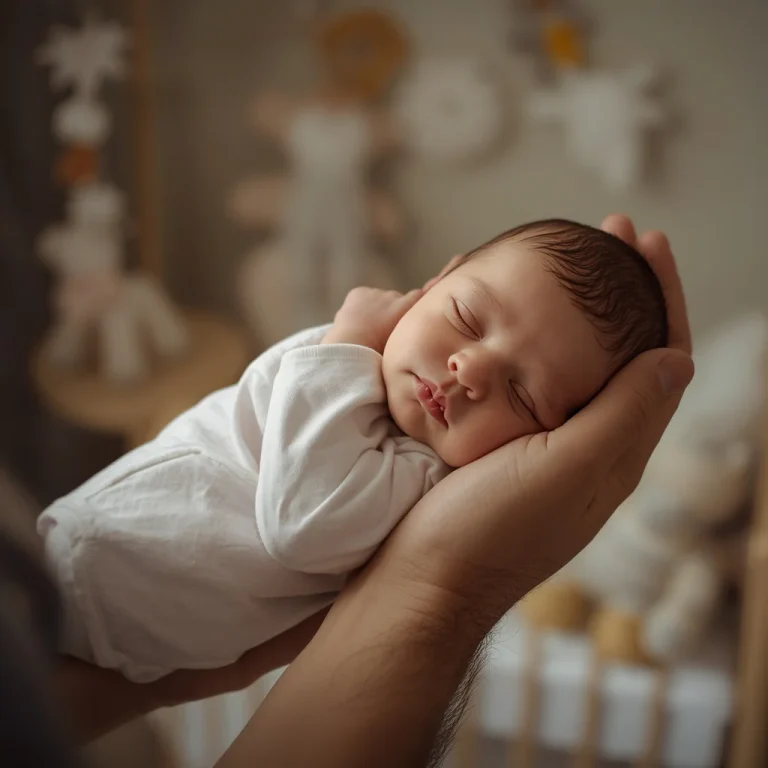 Father's Strong Protective Arms | new born baby ai prompt