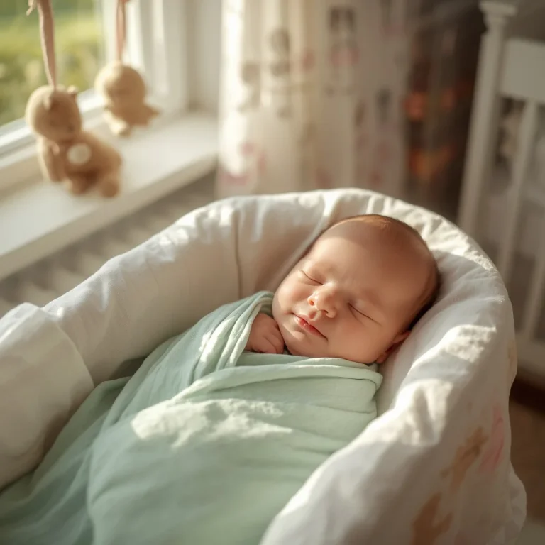 Gentle Morning Sunlight | sleeping baby ai photo