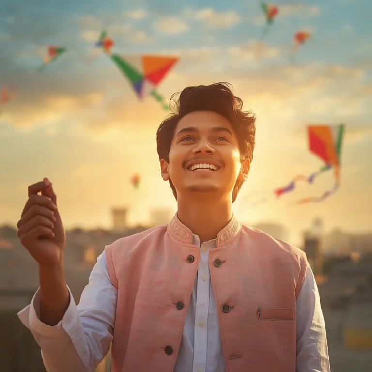 Joyful celebration of freedom flying colorful kites outdoors | 15 august ai prompt