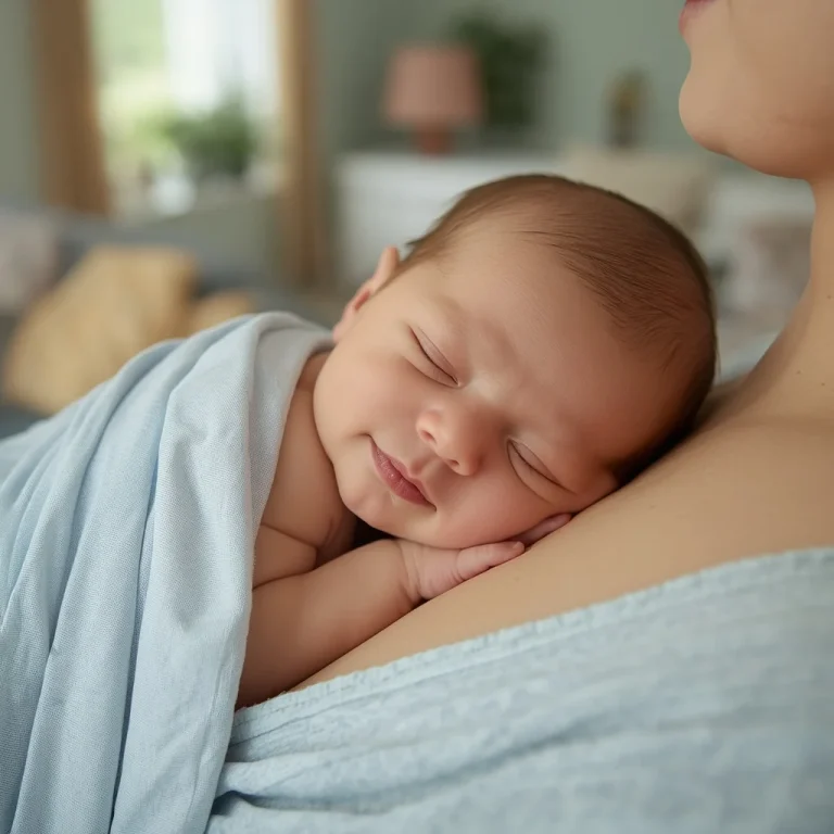Mother's Gentle Embrace | new born baby ai prompt