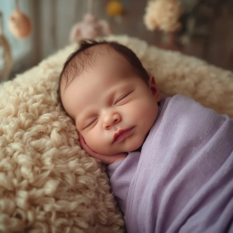 Newborn Baby Cozy Sofa Nap | sleeping baby ai photo