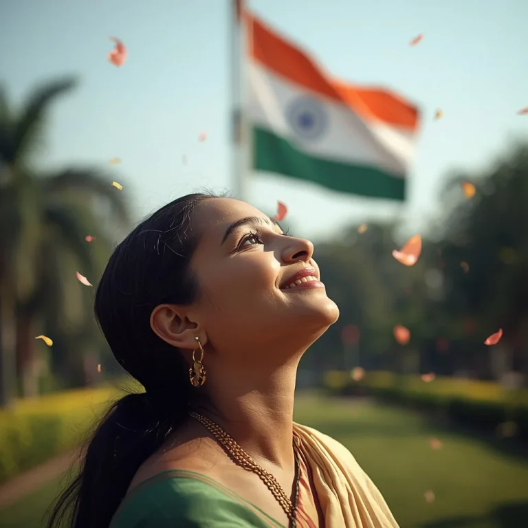 Proudly Hoisting Our National Flag On Independence Day | desh bhakti ai prompt