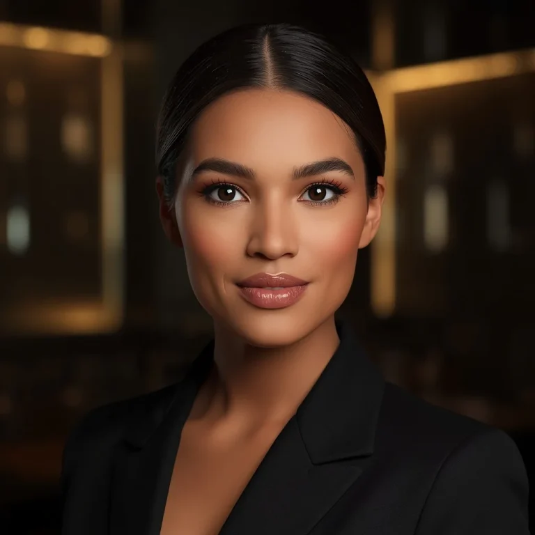 Sophisticated Evening Glow | professional headshot ai prompt