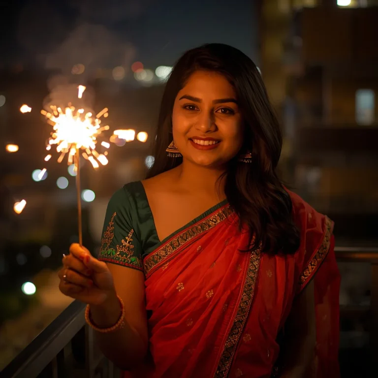 Sparkler Joyful Night | diwali festival prompt for gemini