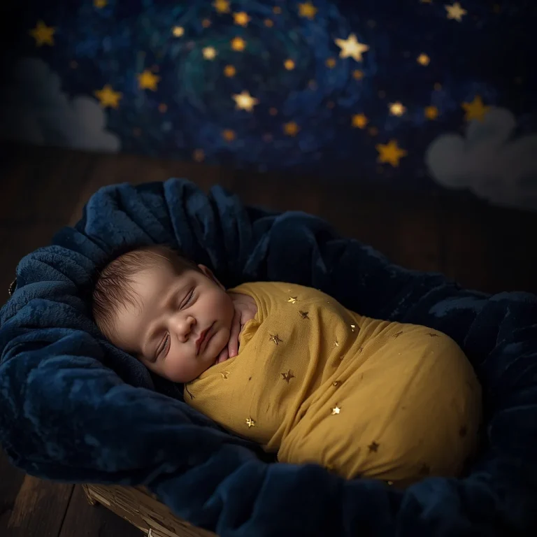 Starry Night Lullaby | baby boy ai prompt