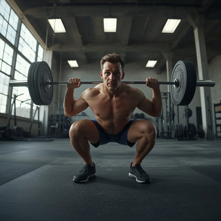 Barbell Squat Ascent Power | six pack abs ai prompt