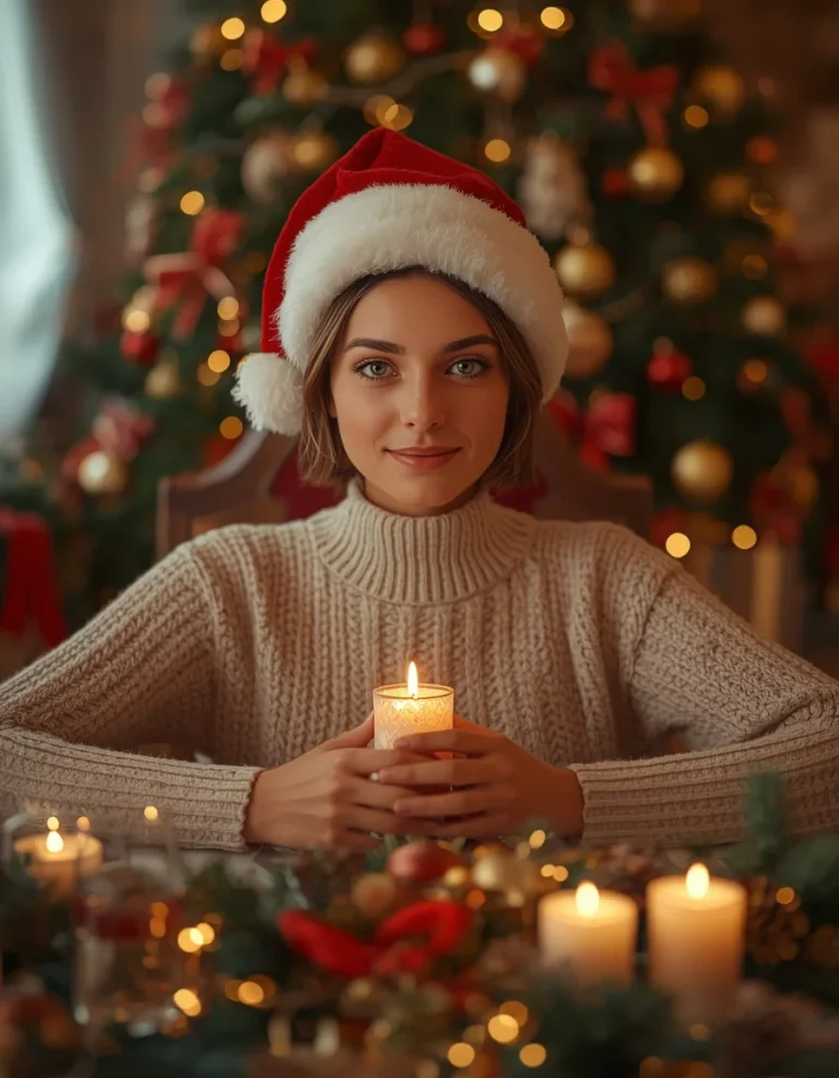 Christmas Candlelit Portrait