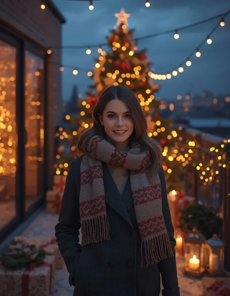 Christmas Lights on the Terrace