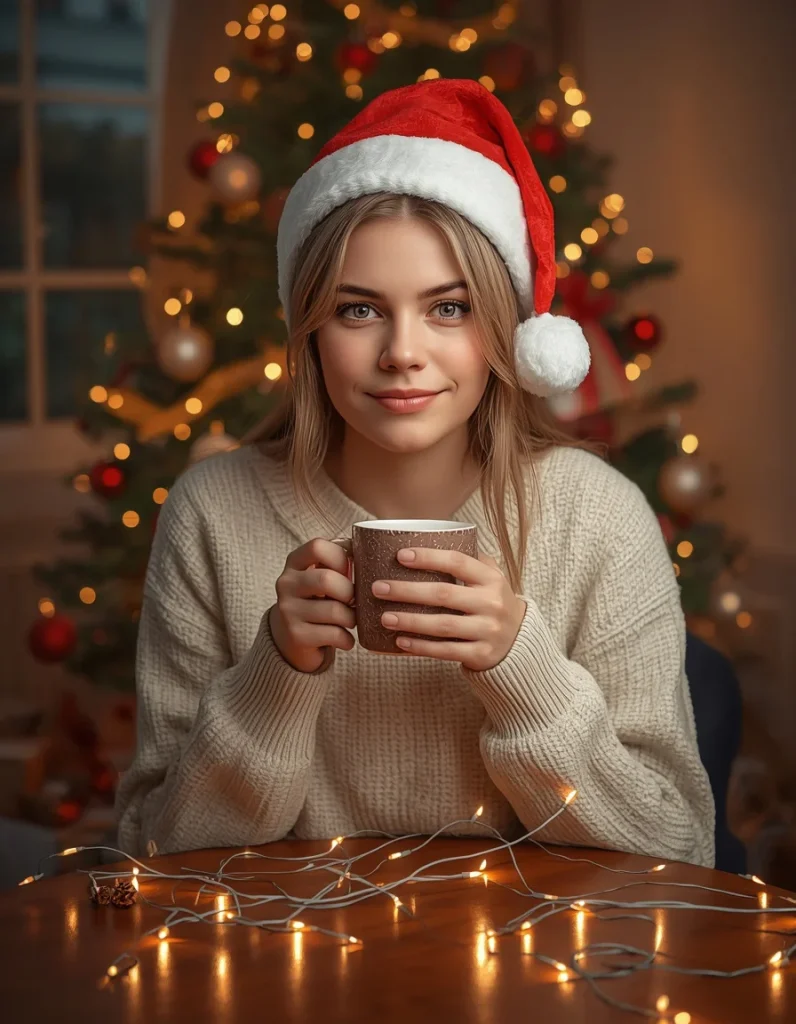 Christmas Mug and Fairy Lights