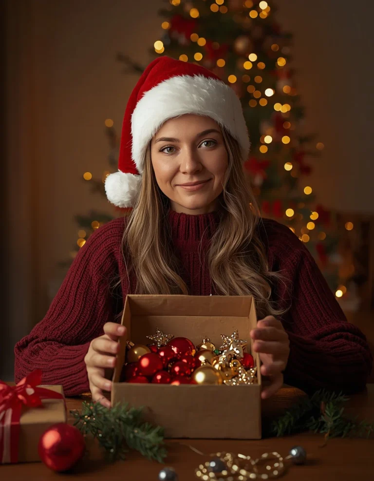 Christmas Ornament Box Portrait
