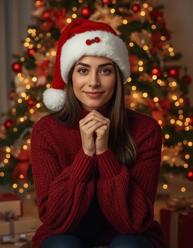 Christmas Tree Glow Portrait