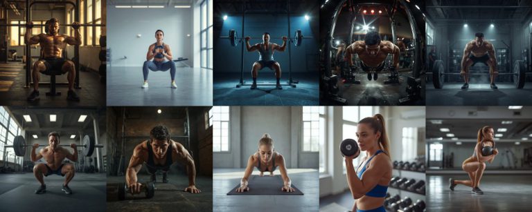 10 Creative Aesthetic gym prompt for Eye-Catching AI Photos
