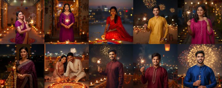 10 Diwali Prompt Girl Saree Instagram: Beautiful AI Photo Ideas