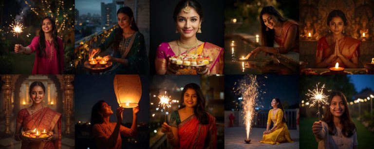 10 Amazing Diwali couple ai prompts to Transform Your AI Photos