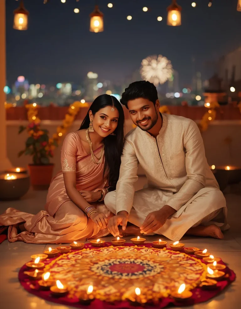 Couple Lighting Diyas