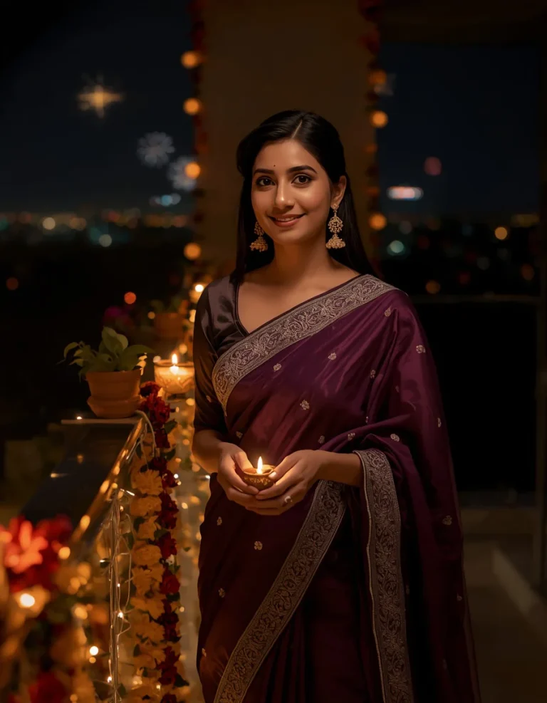 Diwali Balcony Portrait