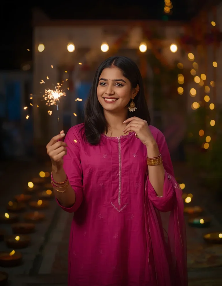Diwali Sparkler Smile