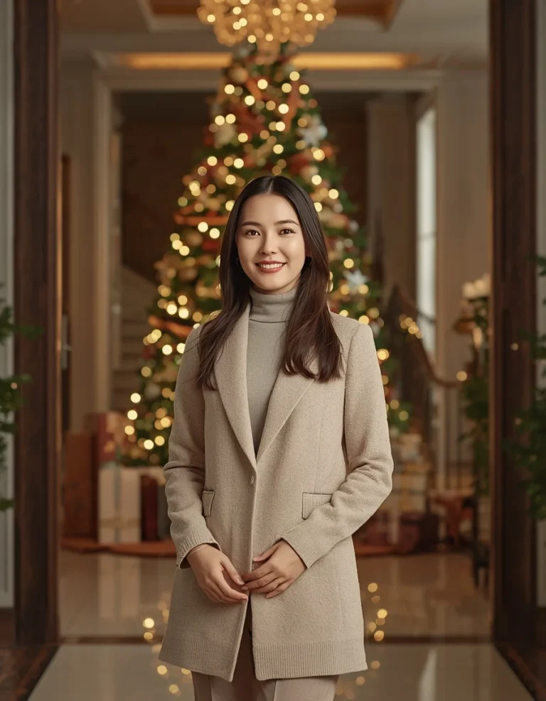Elegant Christmas Hallway