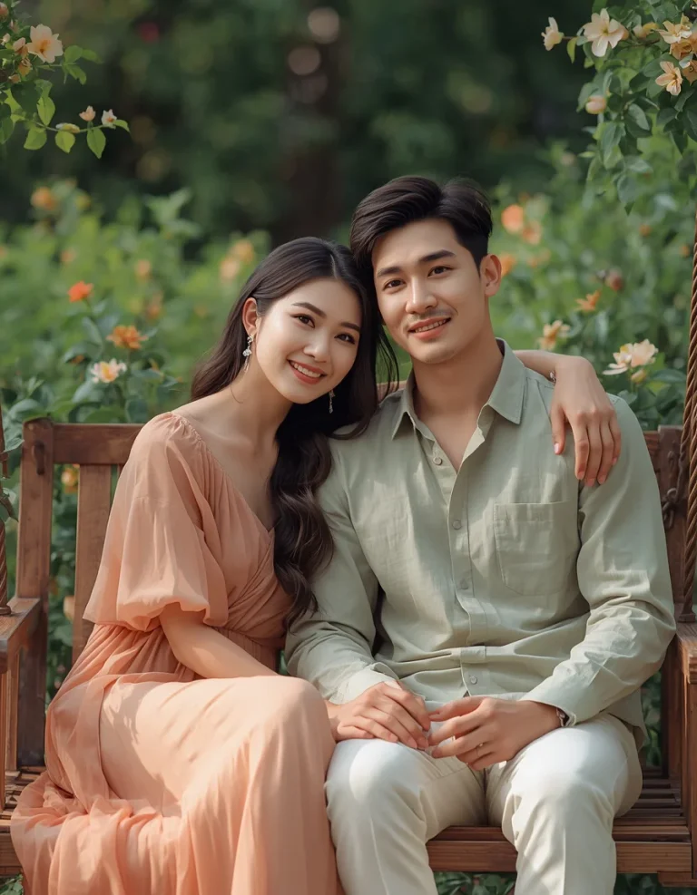 Garden Swing Romance