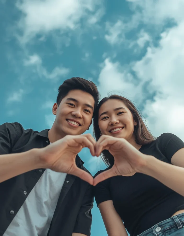 Heart Hands Sky Portrait