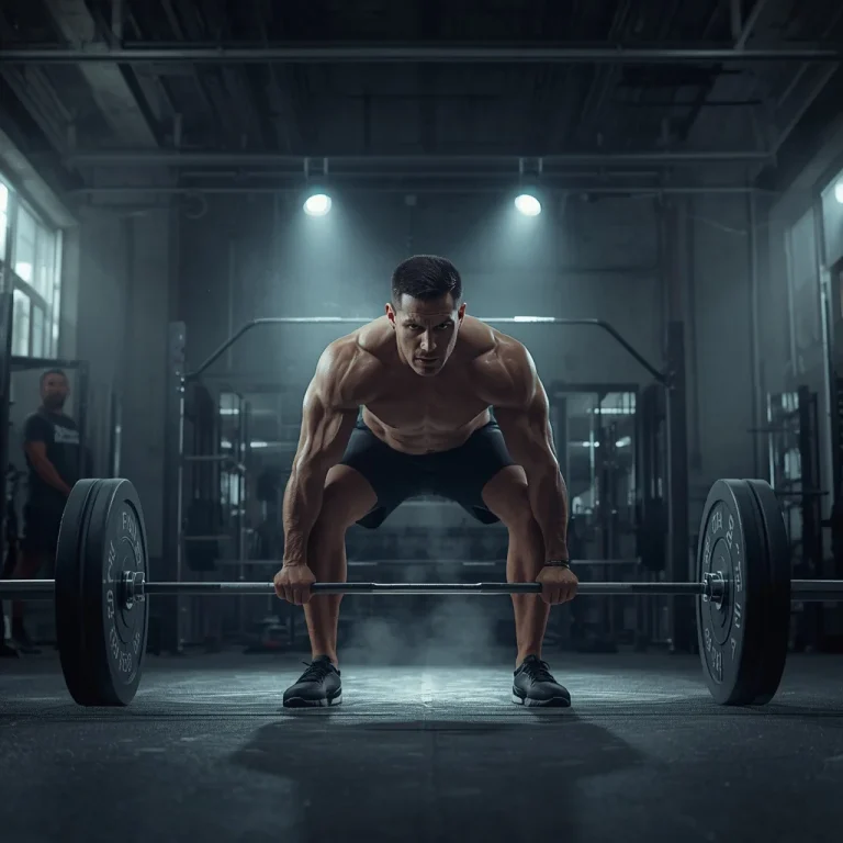 Intense Deadlift Focus | gym fitness prompt for gemini