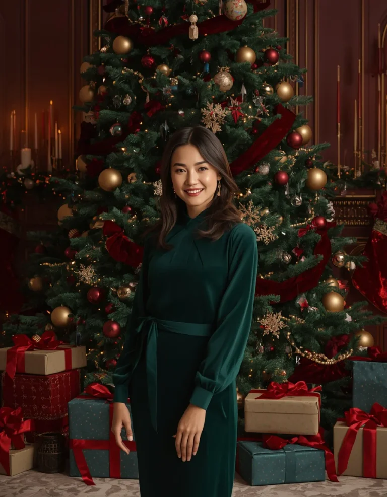 Jewel-Toned Christmas Interior