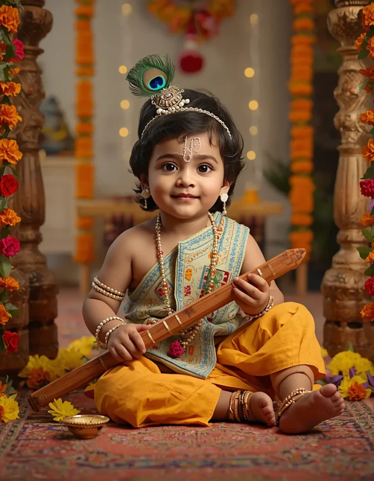 Little Krishna at Home
