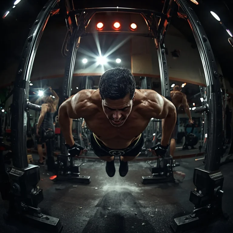 Weighted Dips Intense Effort | workout ai photo