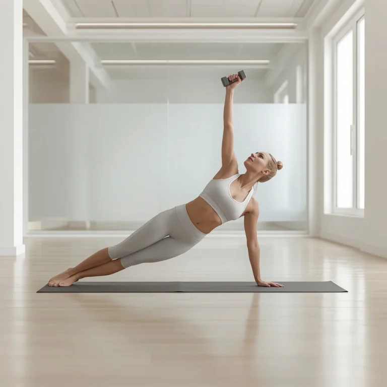 Weighted Side Plank Stability | bodybuilding ai prompt